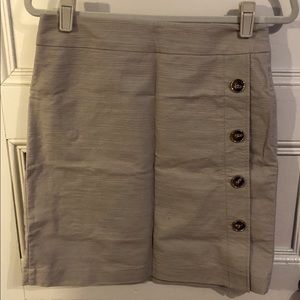 Tan A-line skirt
